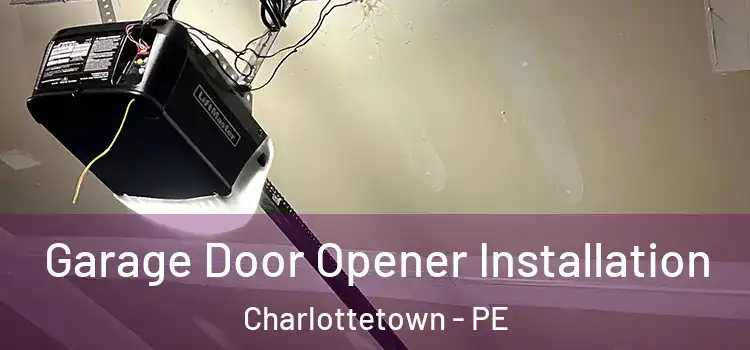  Garage Door Opener Installation Charlottetown - PE